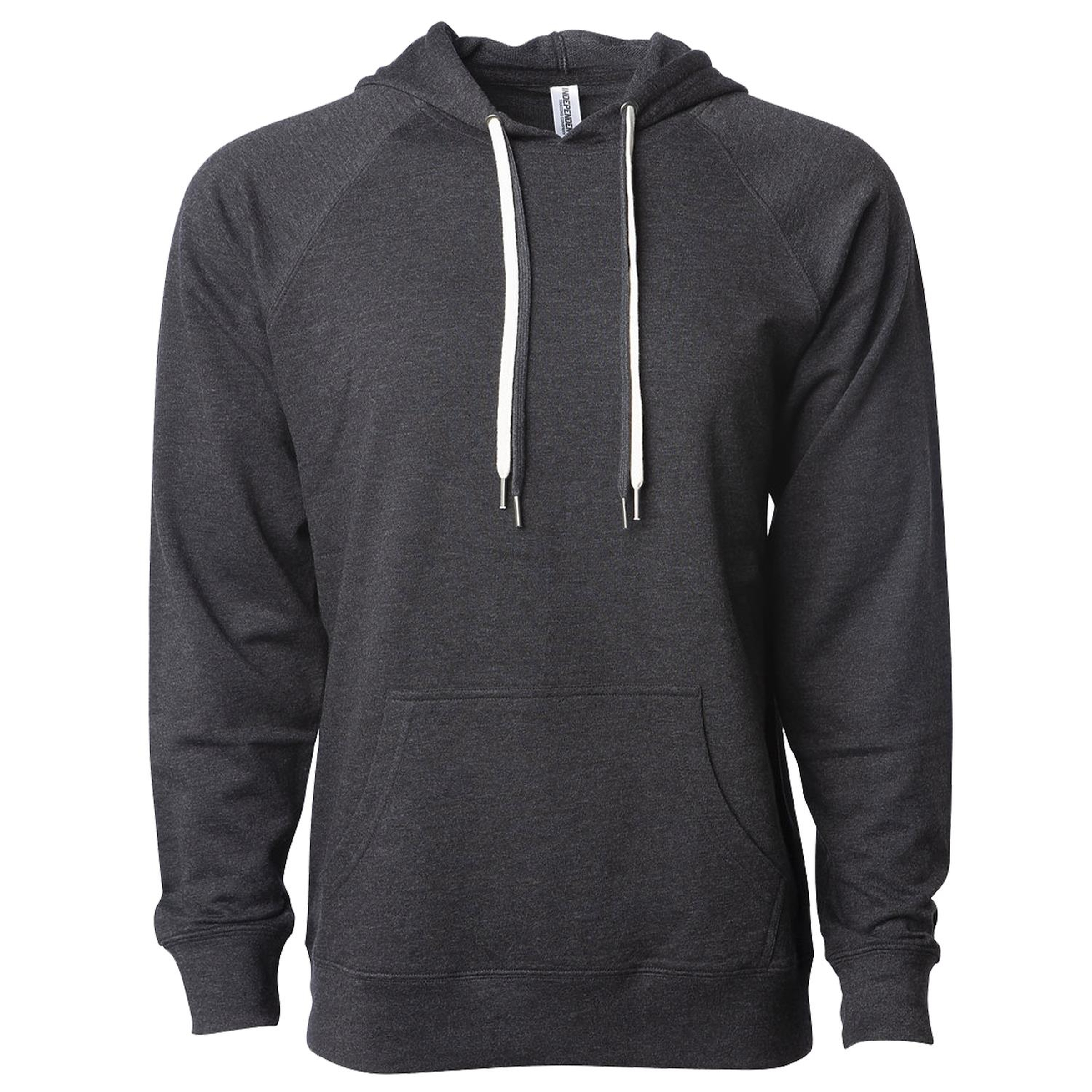 Unisex Lightweight Loopback Terry Hooded Pullover 1