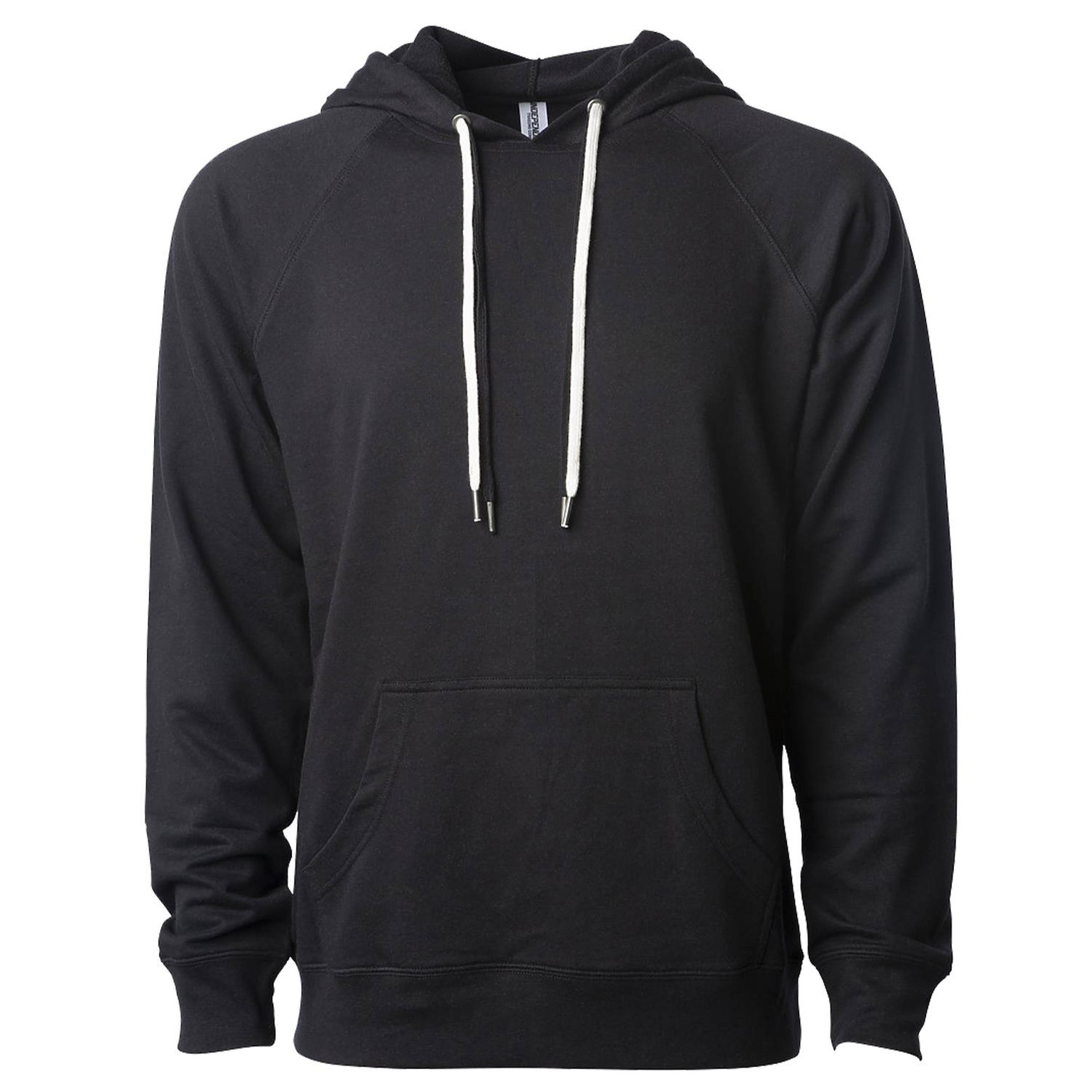 Unisex Lightweight Loopback Terry Hooded Pullover 1