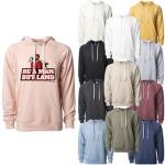 Unisex Lightweight Loopback Terry Hooded Pullover 1 Unisex Lightweight Loopback Terry Hooded Pullover 1