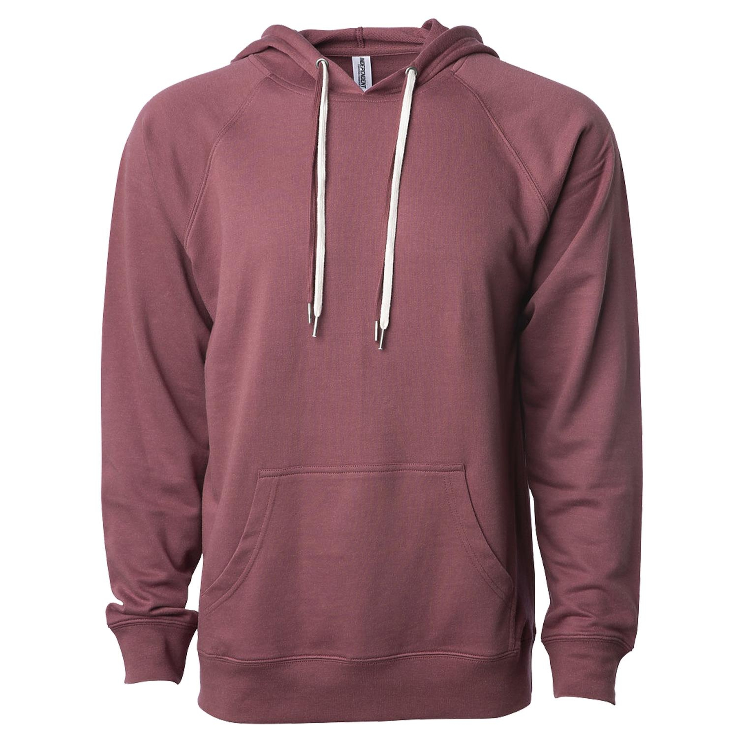 Unisex Lightweight Loopback Terry Hooded Pullover 1