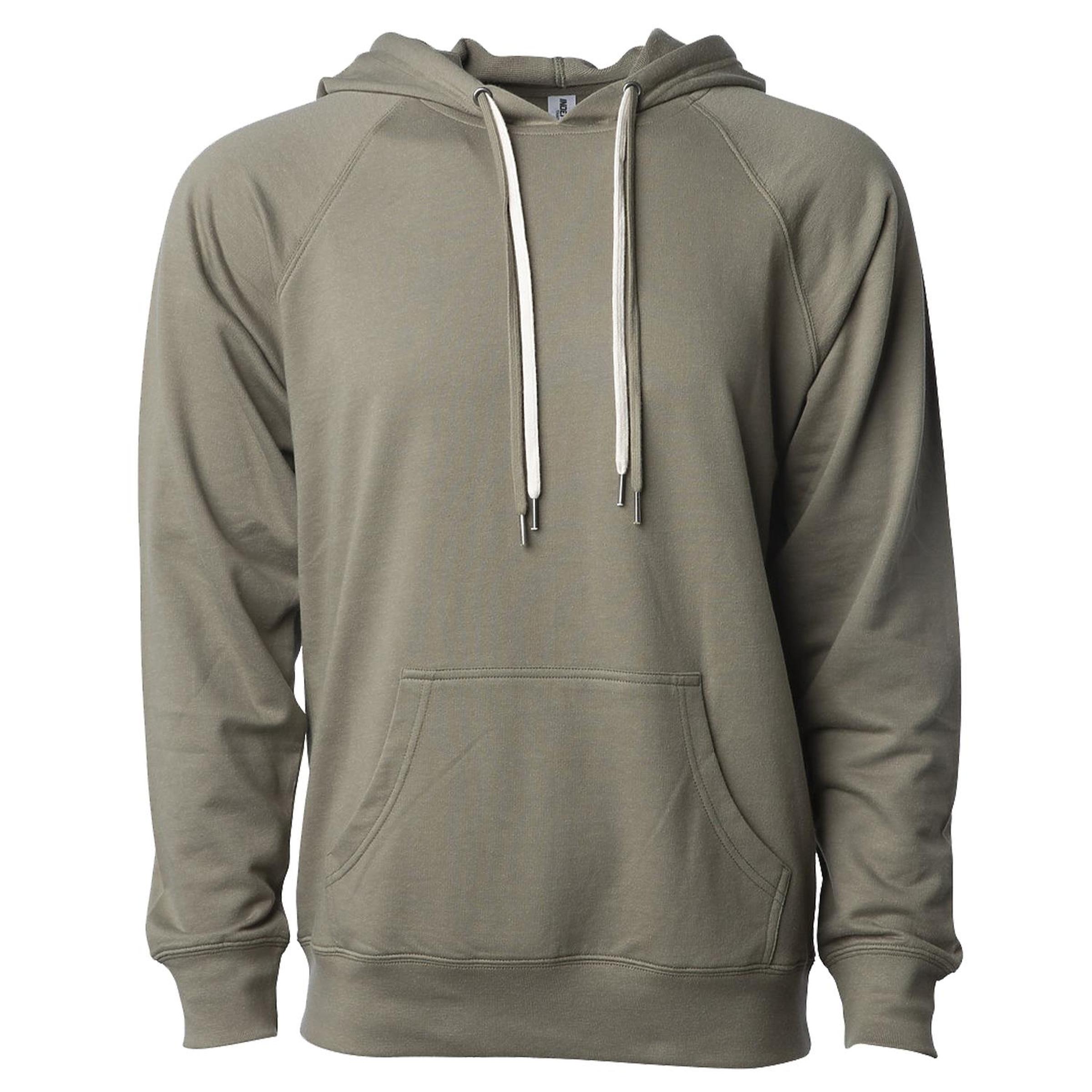 Unisex Lightweight Loopback Terry Hooded Pullover 1