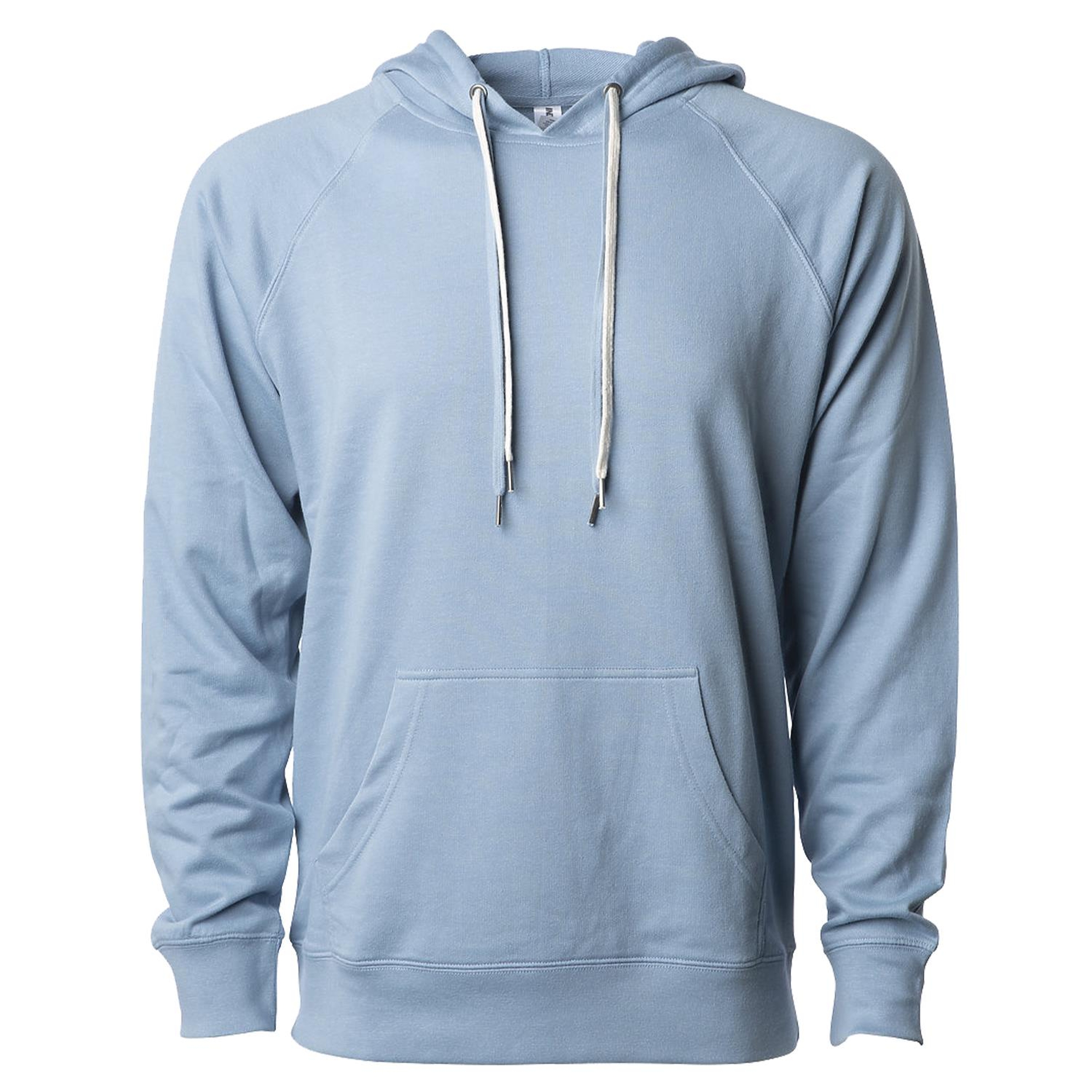 Unisex Lightweight Loopback Terry Hooded Pullover 1
