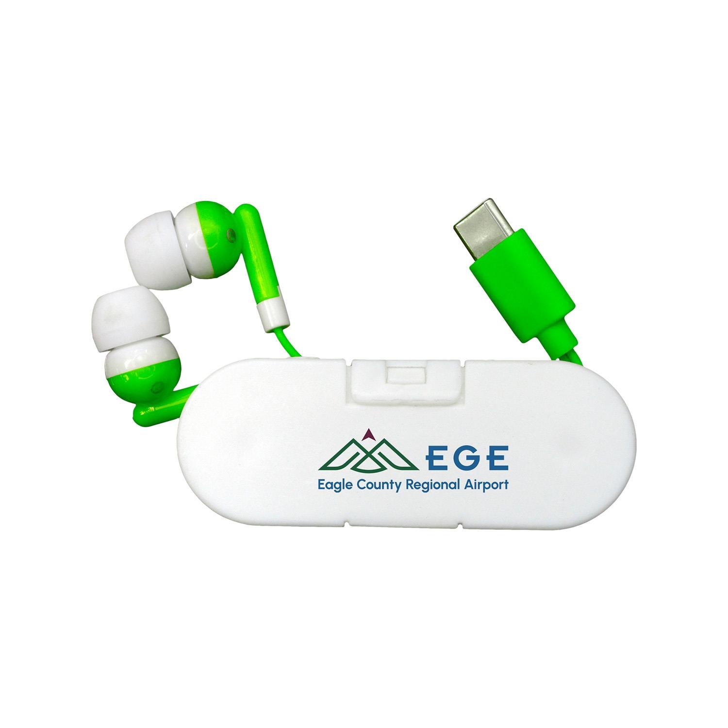 Type C Ear Bud Wrap Phone Stand 1