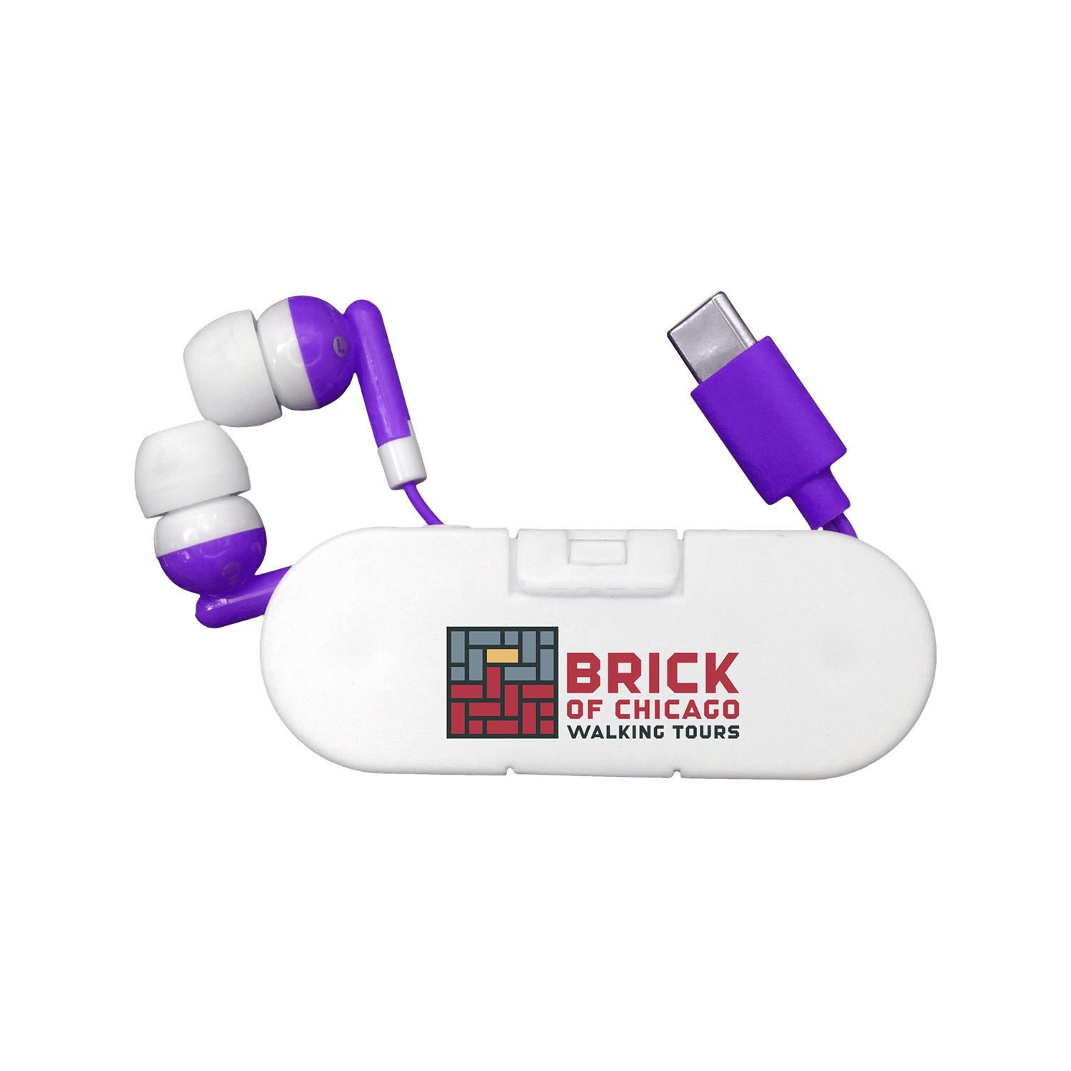 Type C Ear Bud Wrap Phone Stand 1