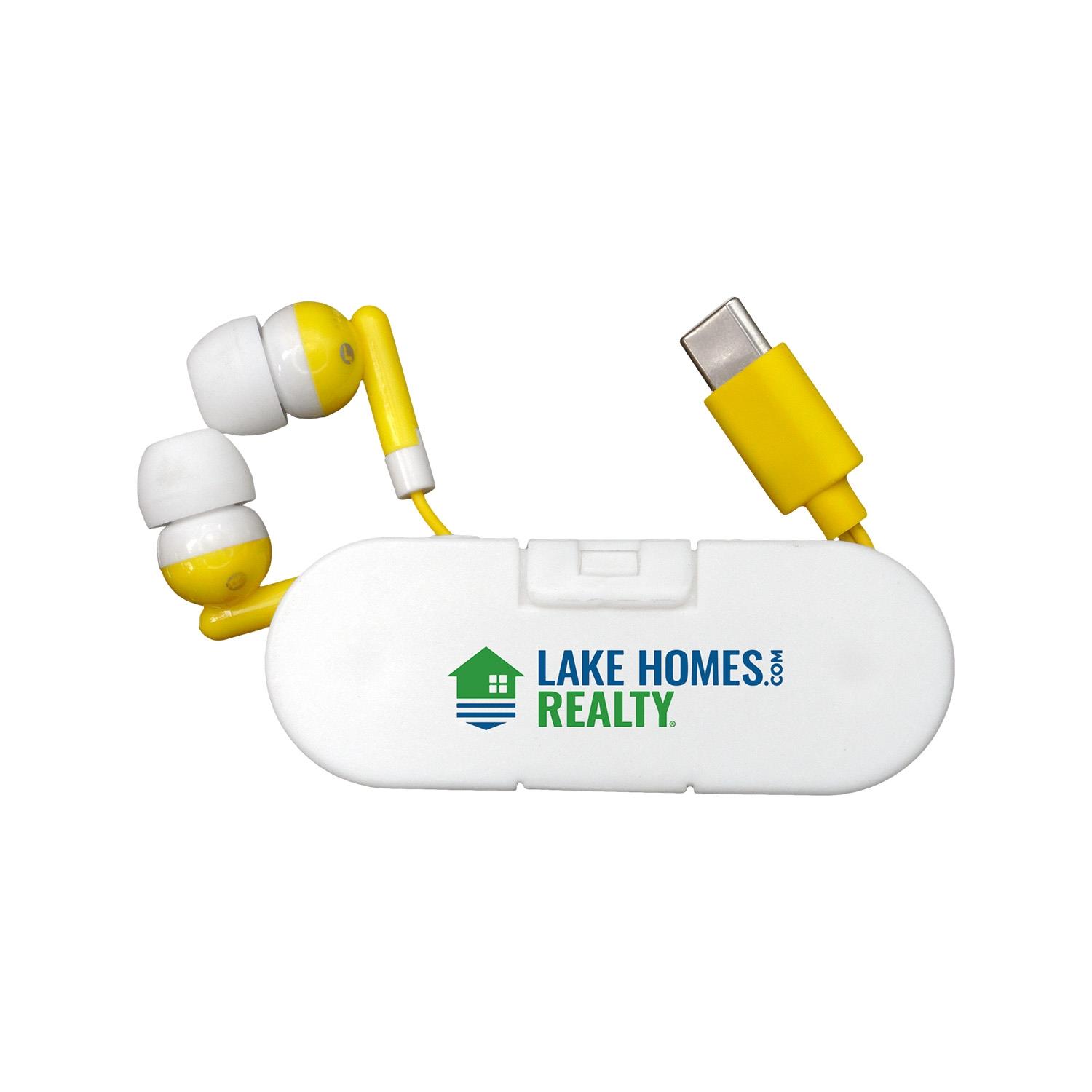 Type C Ear Bud Wrap Phone Stand 1