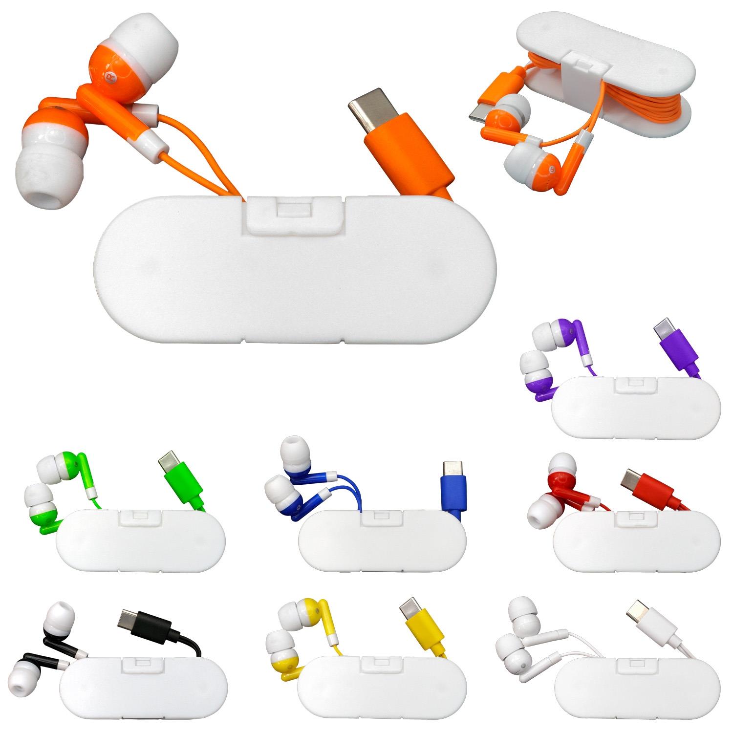Type C Ear Bud Wrap Phone Stand 1