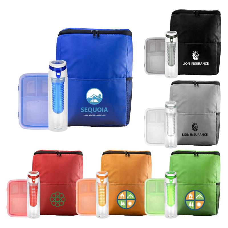 Sporty RPET Lunch To Go & Drink Set 1 Sporty RPET Lunch To Go & Drink Set 1