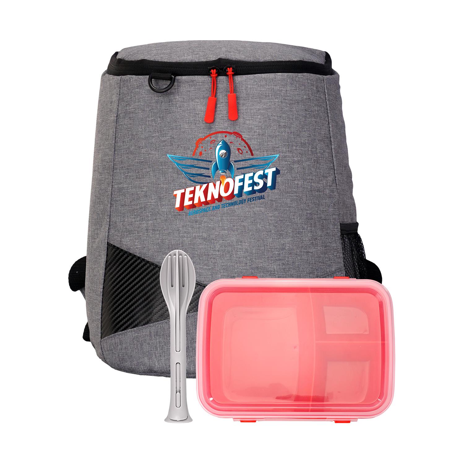 Lunch To Go & Utensil Backpack Set 1