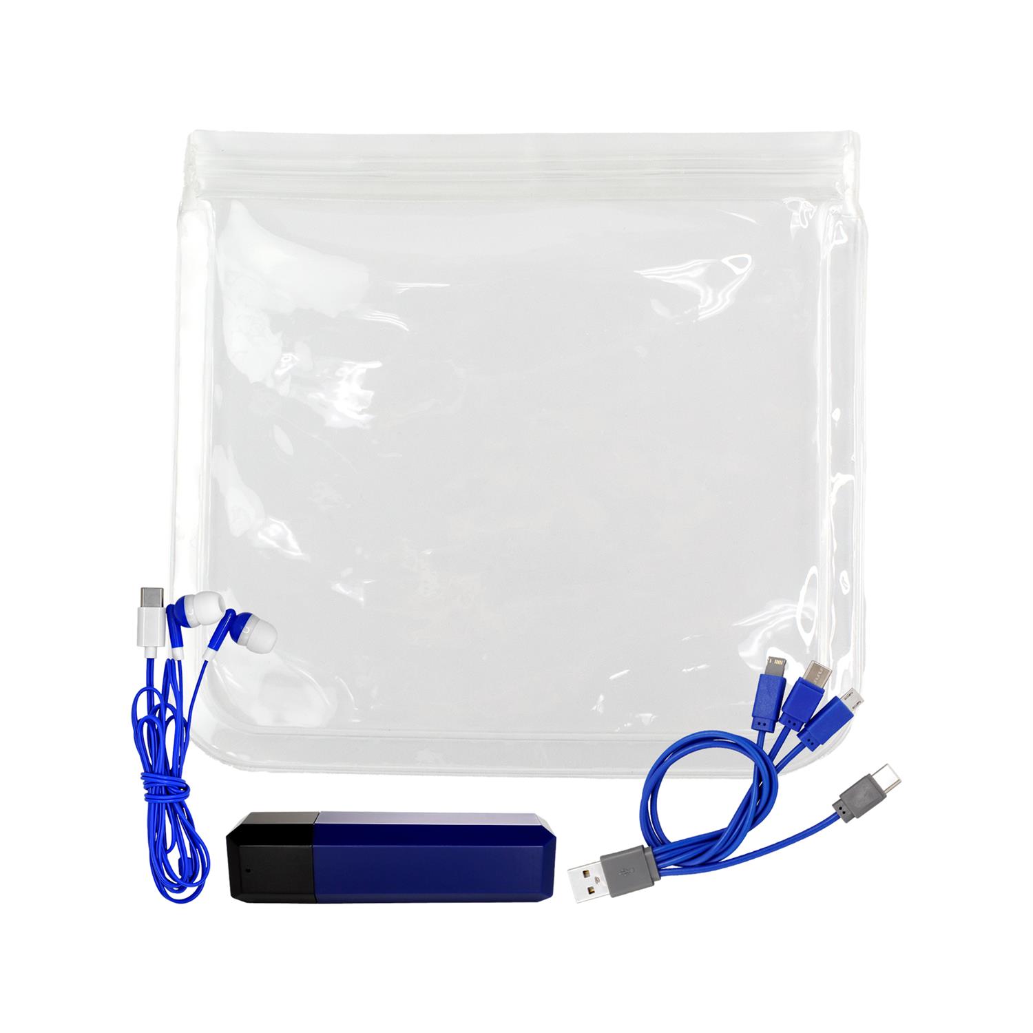 Clear Viper Cable, Ear Bud & Cloth Set 1