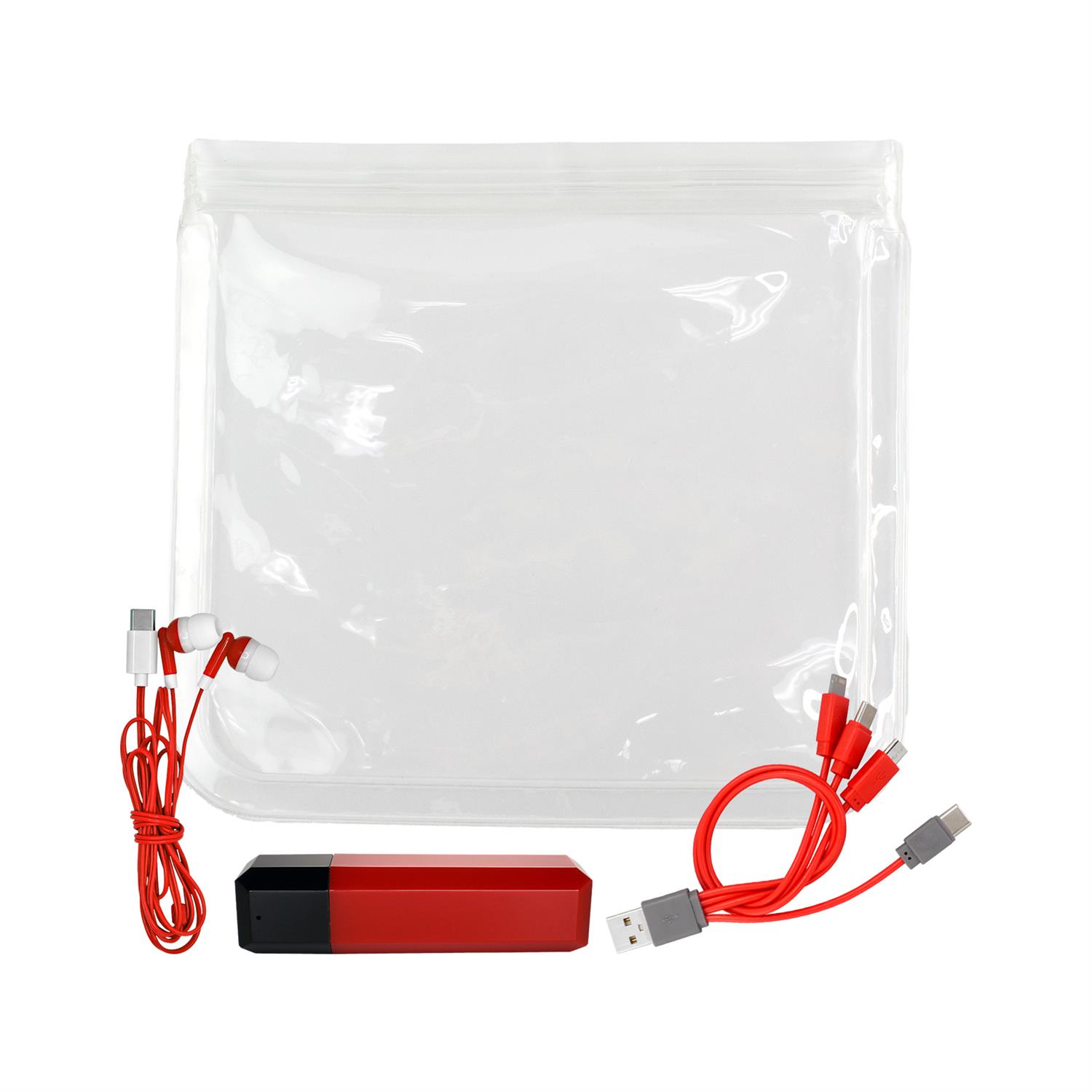 Clear Viper Cable, Ear Bud & Cloth Set 1
