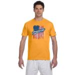 Champion 6 Oz. Short-Sleeve T-Shirt - Gold Logo Champion 6 Oz. Short-Sleeve T-Shirt - Gold Logo