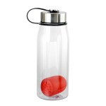 Metal Lanyard Lid 32 oz. Bottle with Floating Infuser - red Metal Lanyard Lid 32 oz. Bottle with Floating Infuser - red