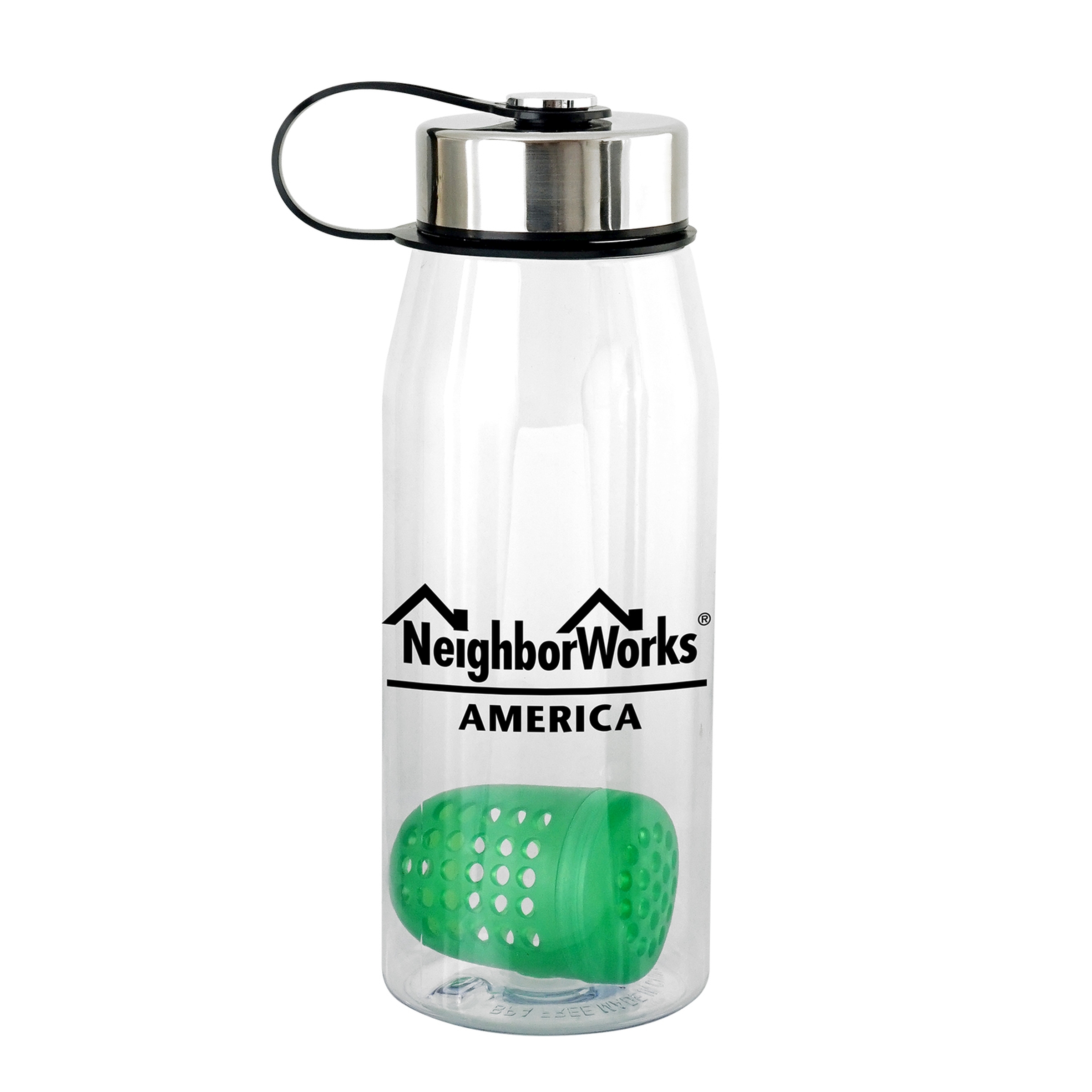 Metal Lanyard Lid 32 oz. Bottle with Floating Infuser 1
