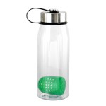 Metal Lanyard Lid 32 oz. Bottle with Floating Infuser - green Metal Lanyard Lid 32 oz. Bottle with Floating Infuser - green