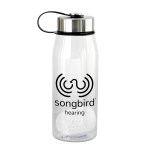 Metal Lanyard Lid 32 oz. Bottle with Floating Infuser - clear Metal Lanyard Lid 32 oz. Bottle with Floating Infuser - clear