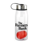 Metal Lanyard Lid 32 oz. Bottle with Floating Infuser - red Metal Lanyard Lid 32 oz. Bottle with Floating Infuser - red
