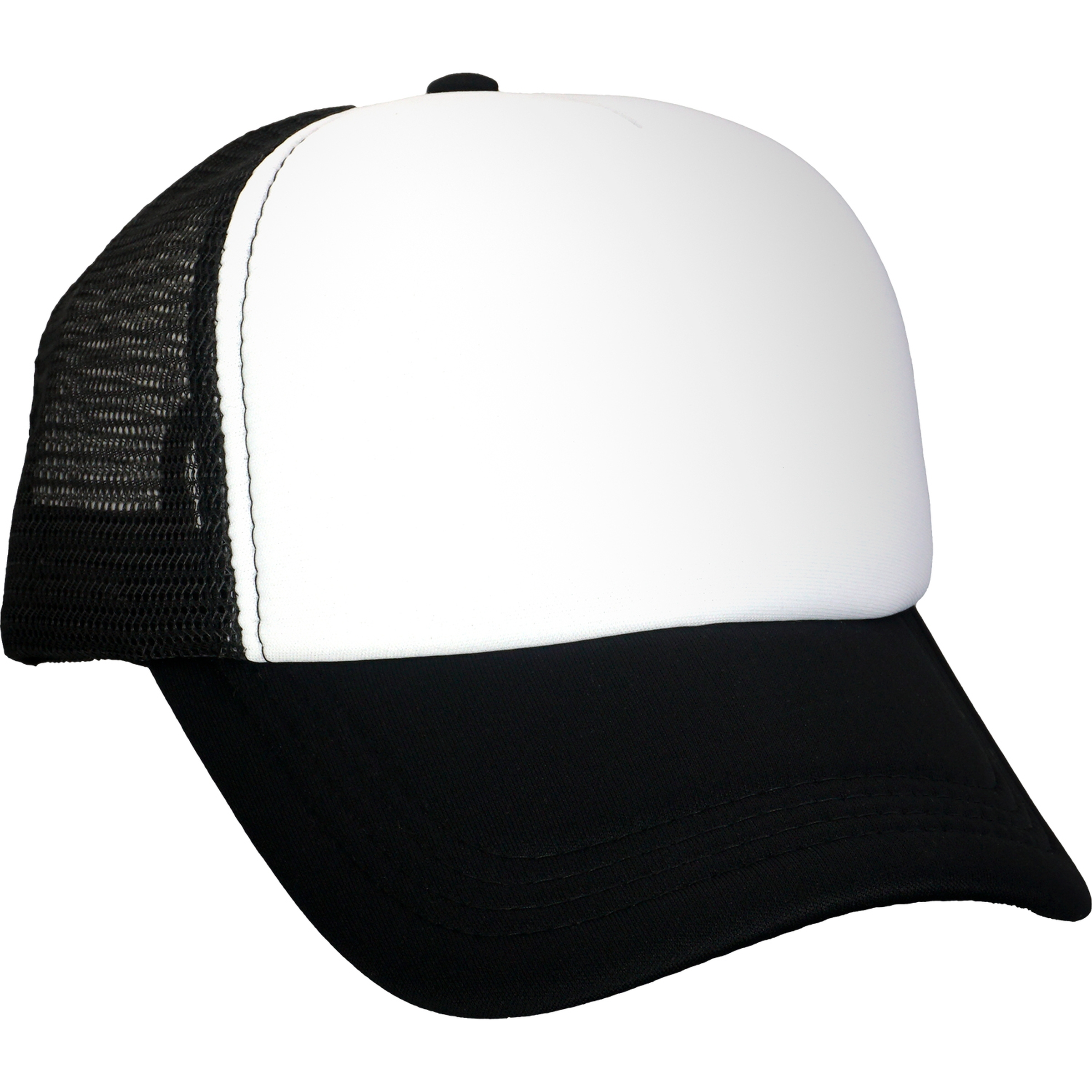 Foam Hexagon Emblem Trucker Hat 1