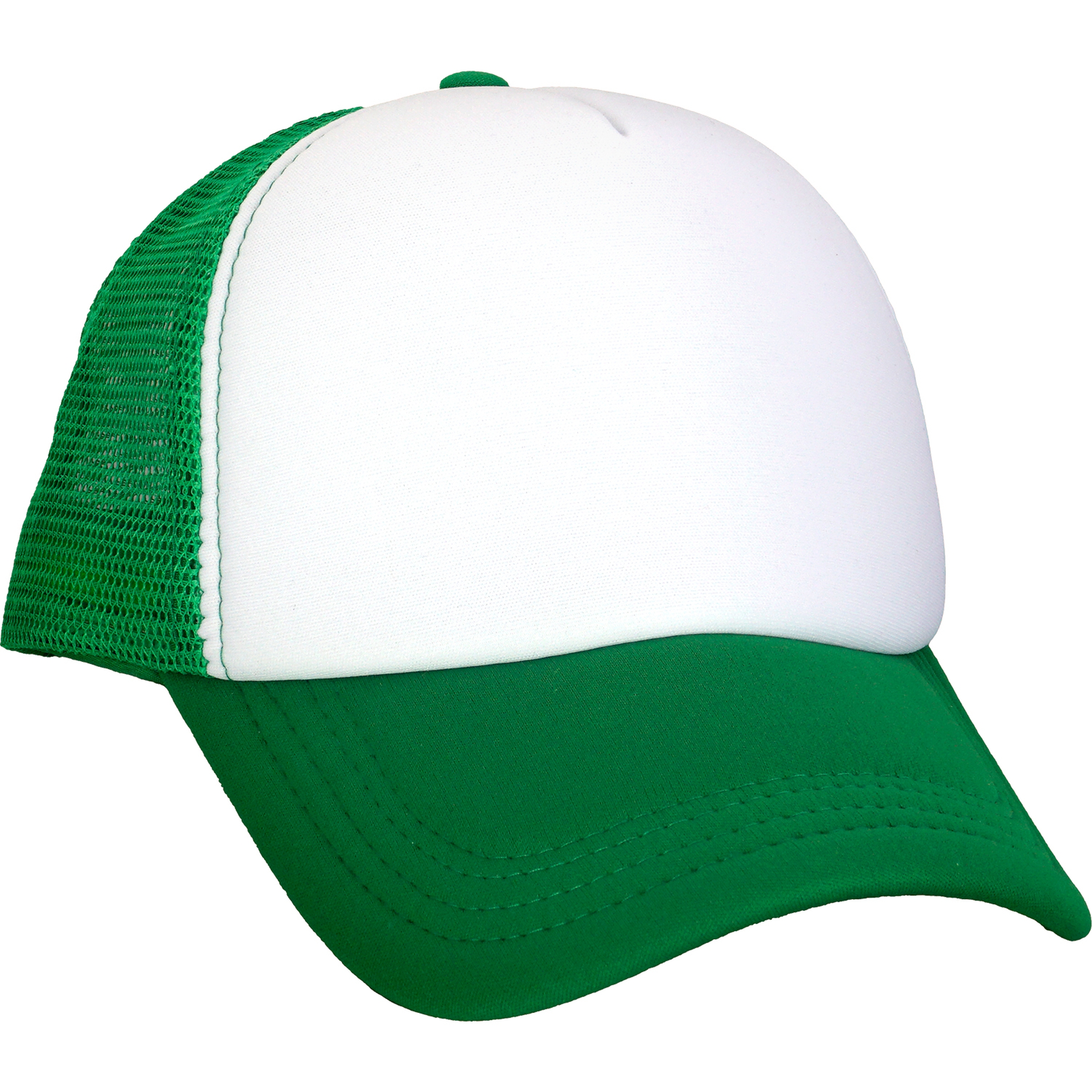 Foam Hexagon Emblem Trucker Hat 1