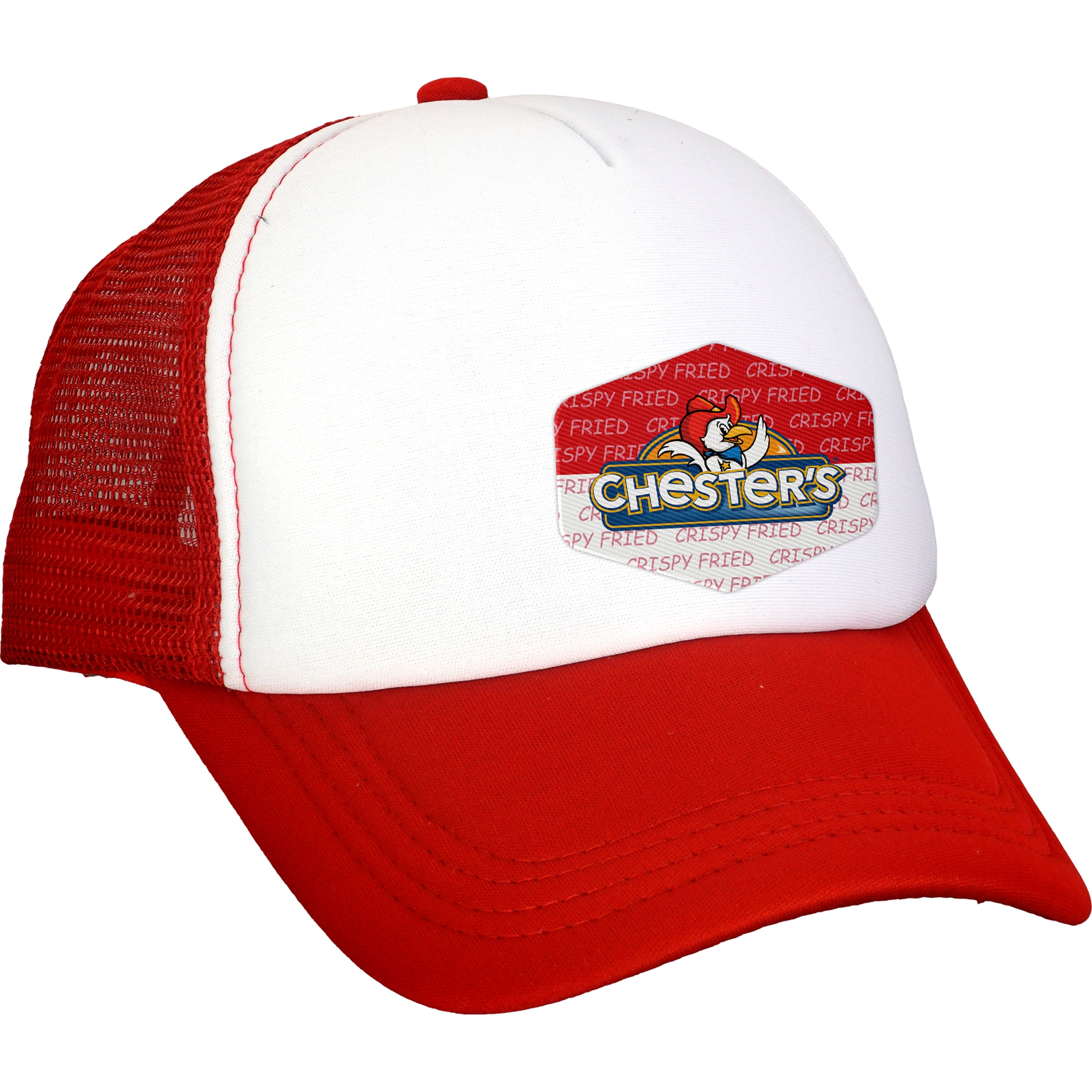 Foam Hexagon Emblem Trucker Hat 1