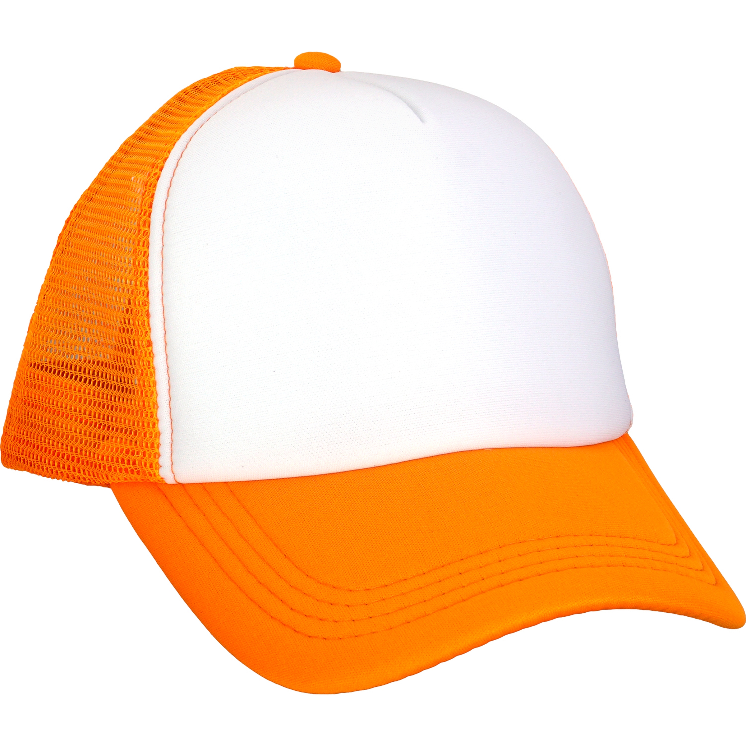 Foam Hexagon Emblem Trucker Hat 1