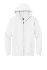 Gildan® Heavy Blend™ Full-Zip Hooded Sweatshirt - White Gildan® Heavy Blend™ Full-Zip Hooded Sweatshirt - White