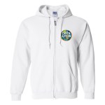 Gildan® Heavy Blend™ Full-Zip Hooded Sweatshirt - White Gildan® Heavy Blend™ Full-Zip Hooded Sweatshirt - White