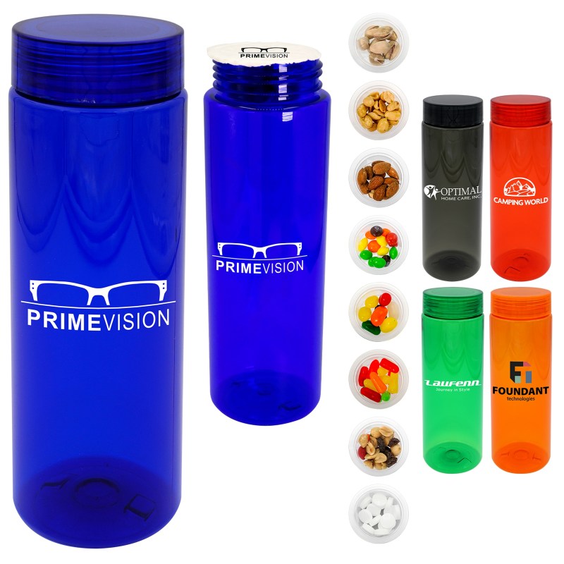Clear View 24 oz. Colorful Snack Bottle 1 Clear View 24 oz. Colorful Snack Bottle 1