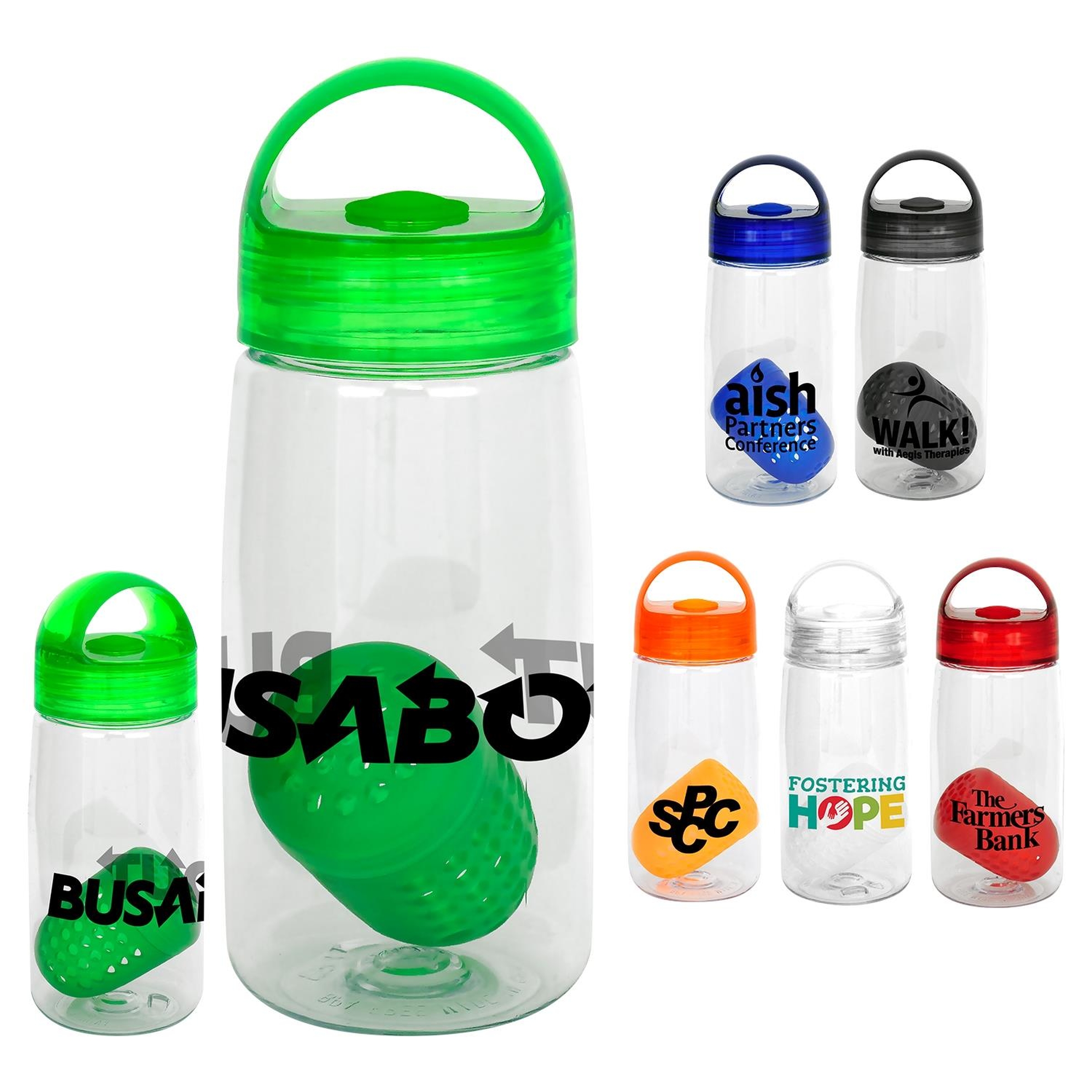 Arch 18 oz. Recycled Bottle with Floating Infuser 1