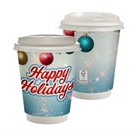 12 oz. Holiday Full Color Paper Cup with Lid 1 12 oz. Holiday Full Color Paper Cup with Lid 1