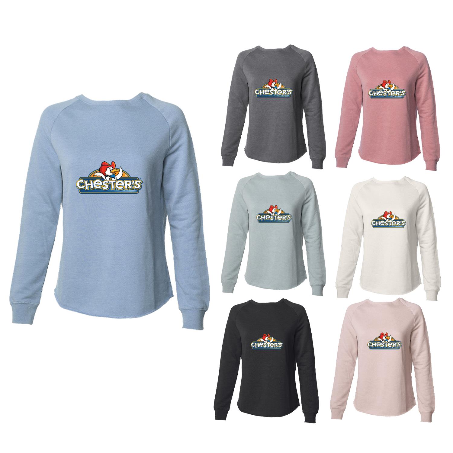 Womens California Wave Wash Crew 1