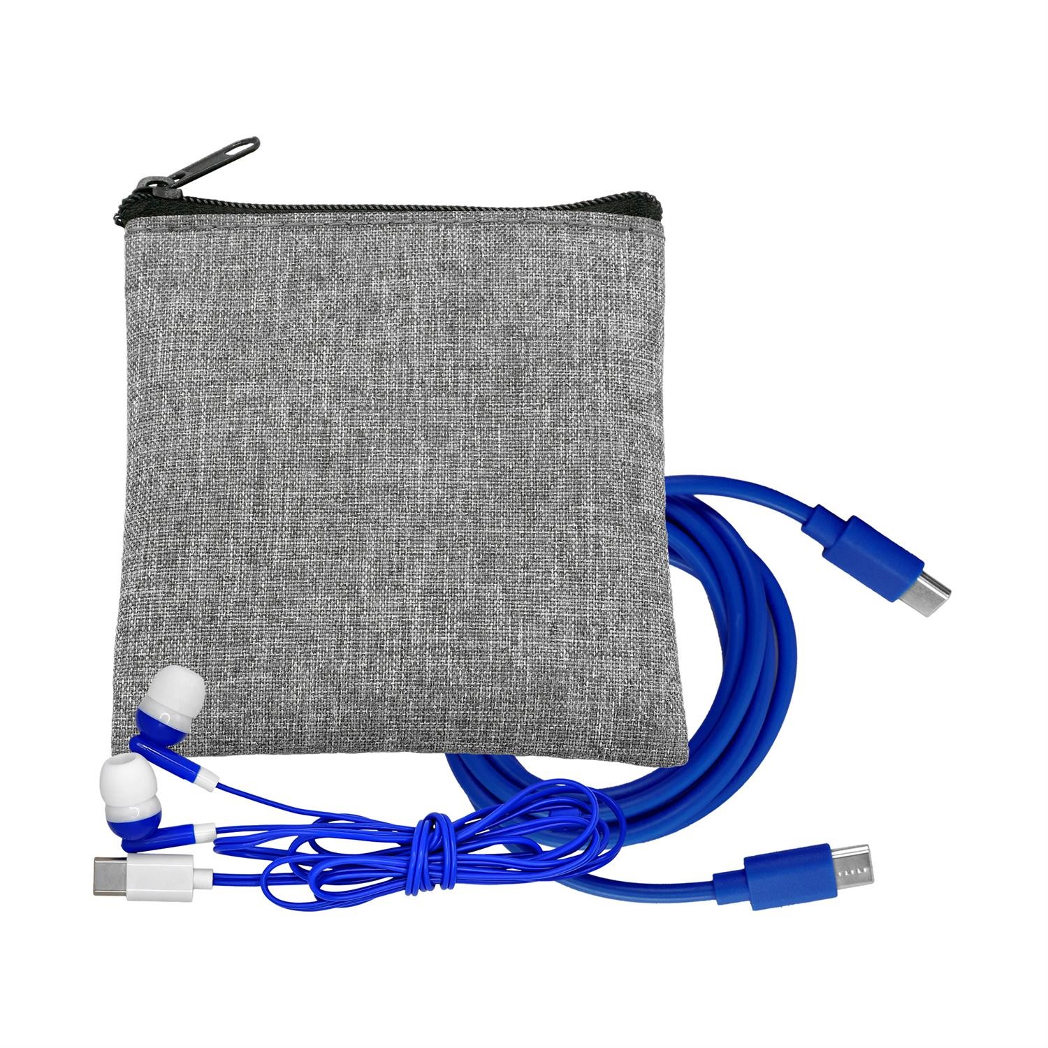 Recycled C to C Cable & Ear Bud Set 1
