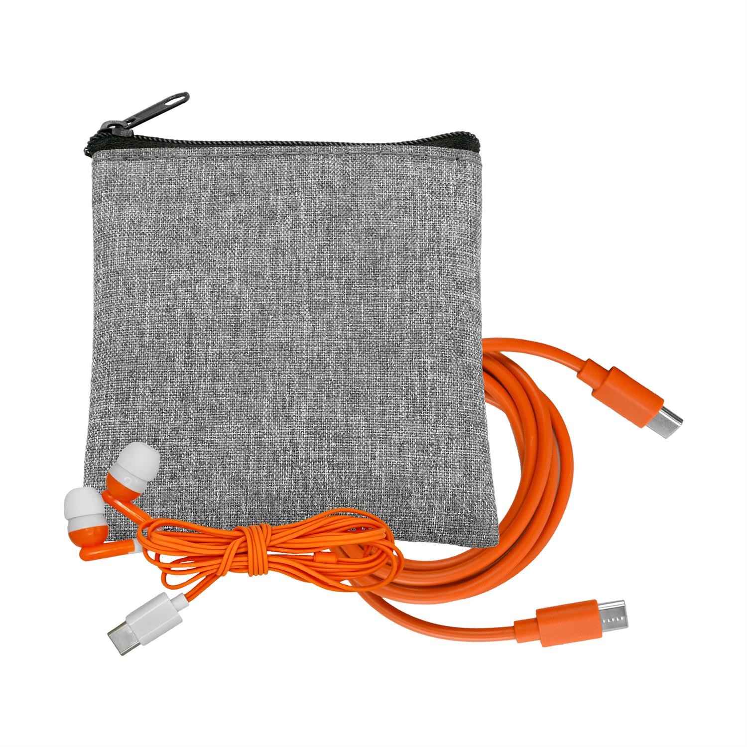 Recycled C to C Cable & Ear Bud Set 1