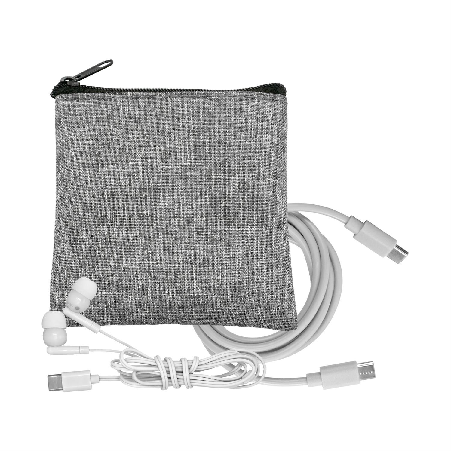 Recycled C to C Cable & Ear Bud Set 1