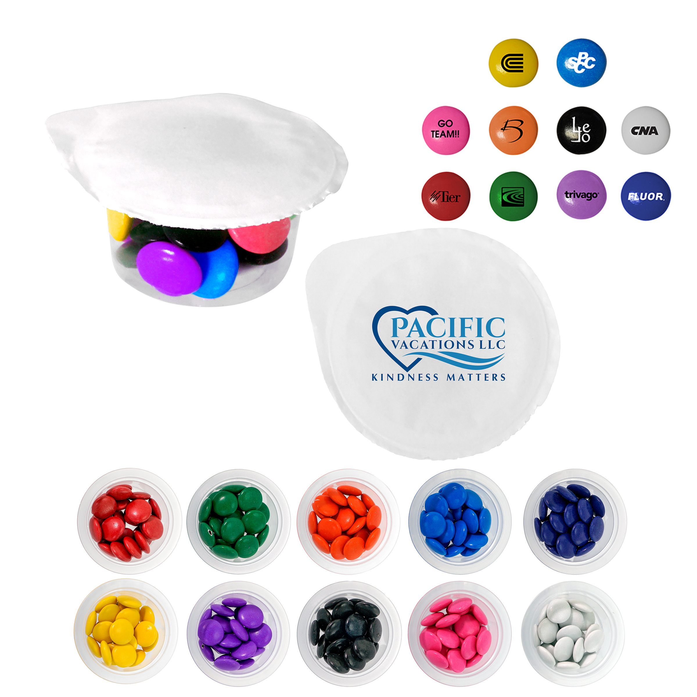 Small Full Color Cup of Printed Candy 1