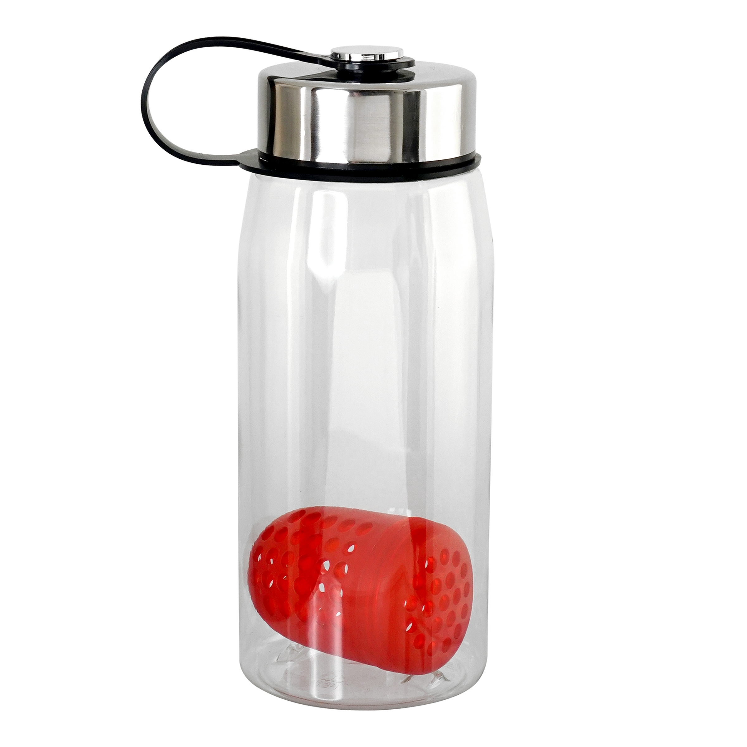 Metal Lanyard Lid 25 oz. Recycled Bottle with Floating Infuser 1