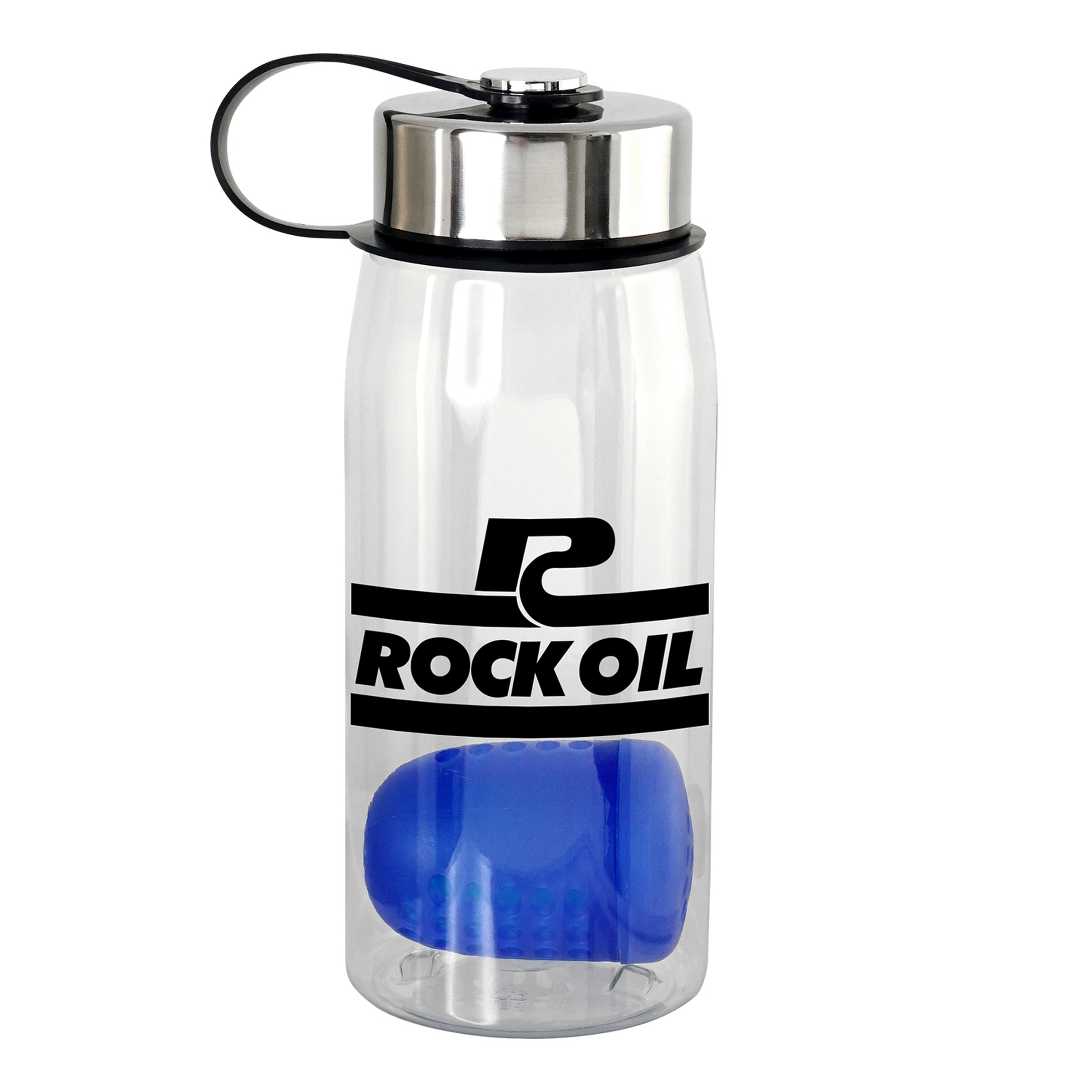 Metal Lanyard Lid 25 oz. Recycled Bottle with Floating Infuser 1