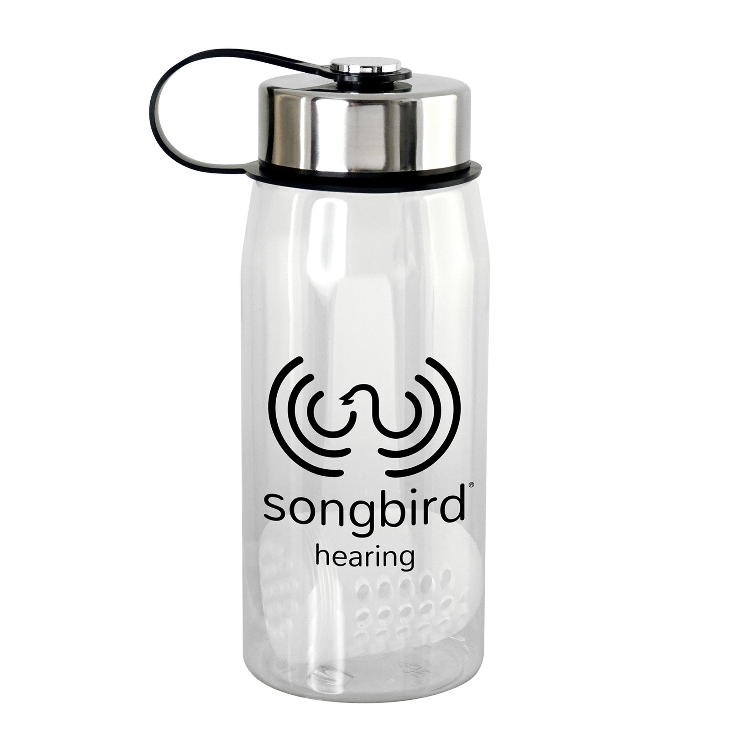 Metal Lanyard Lid 25 oz. Recycled Bottle with Floating Infuser 1