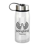 Metal Lanyard Lid 25 oz. Recycled Bottle with Floating Infuser - clear Metal Lanyard Lid 25 oz. Recycled Bottle with Floating Infuser - clear