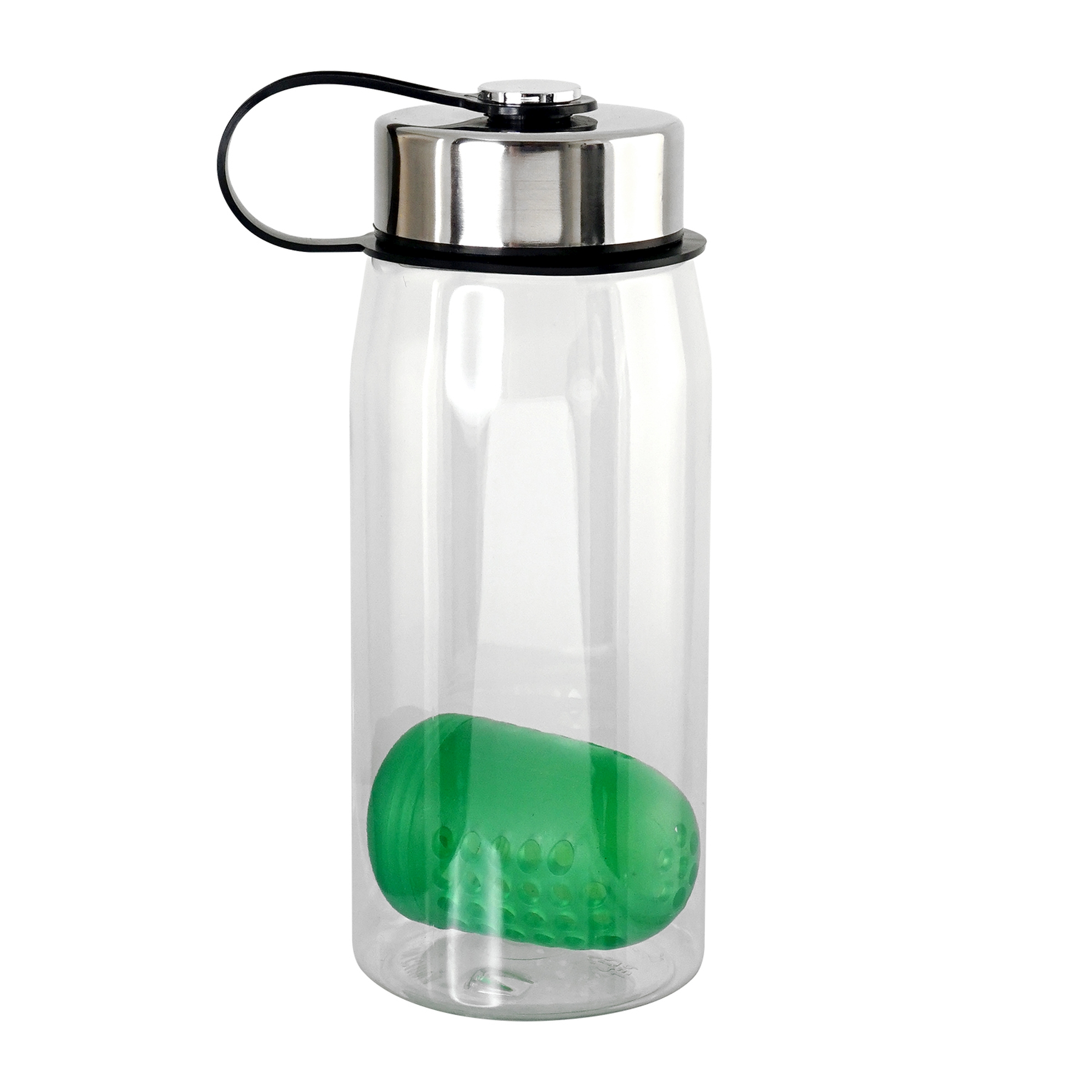 Metal Lanyard Lid 25 oz. Recycled Bottle with Floating Infuser 1