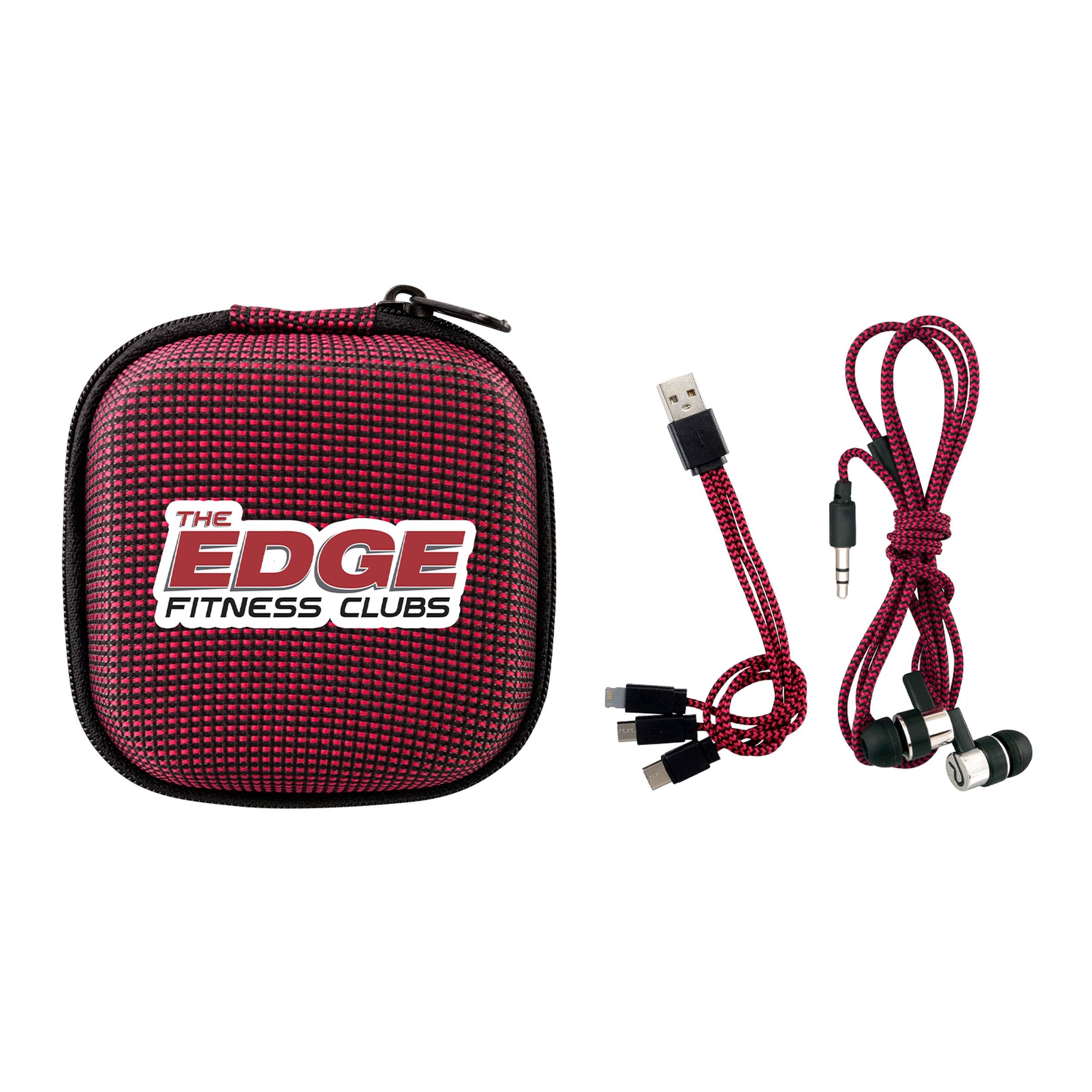 Textured Charging Cable Ear Bud Kit 1