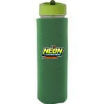 Pop Up 22 oz. Frosted Glass Sleeve Bottle - green Pop Up 22 oz. Frosted Glass Sleeve Bottle - green