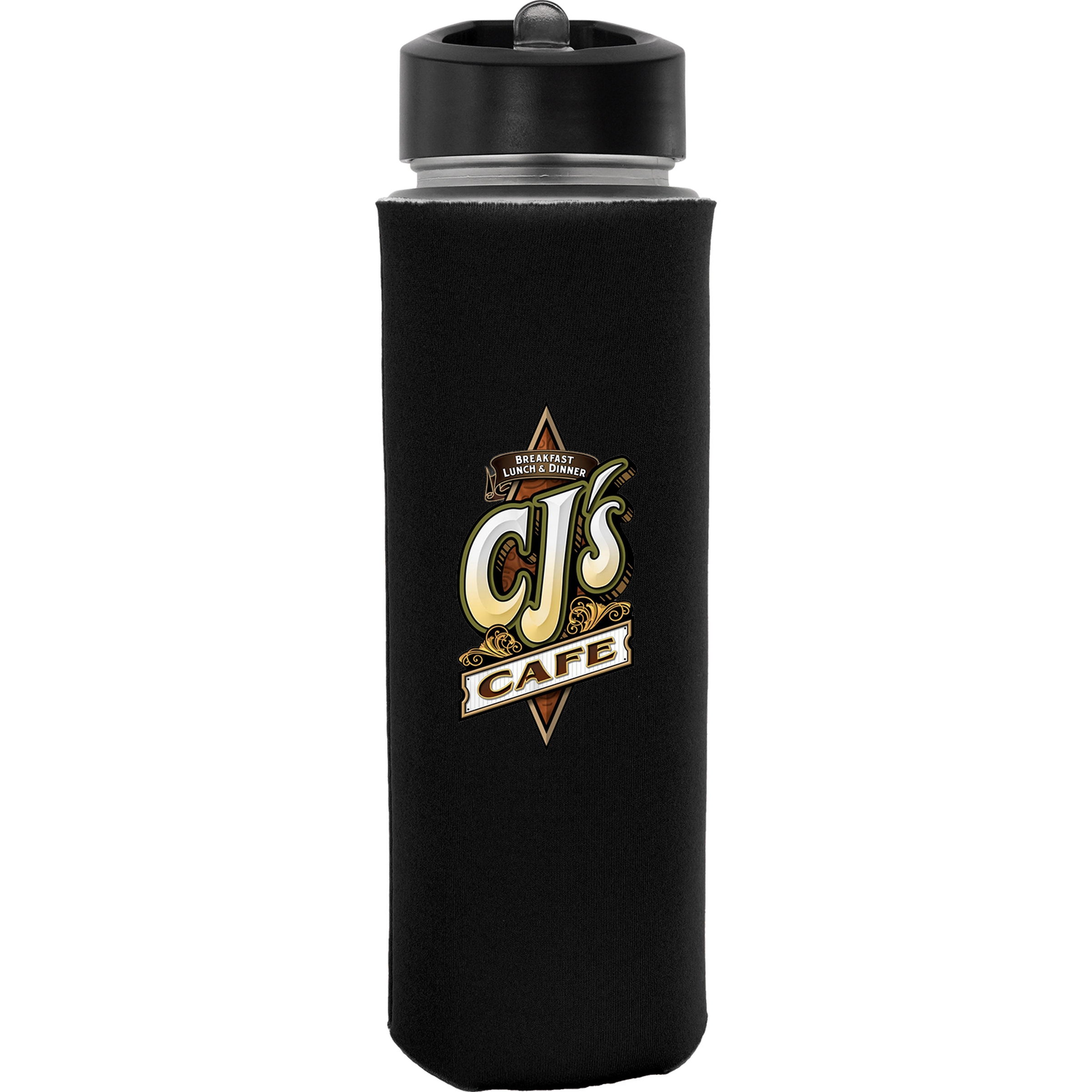 Pop Up 22 oz. Frosted Glass Sleeve Bottle 1