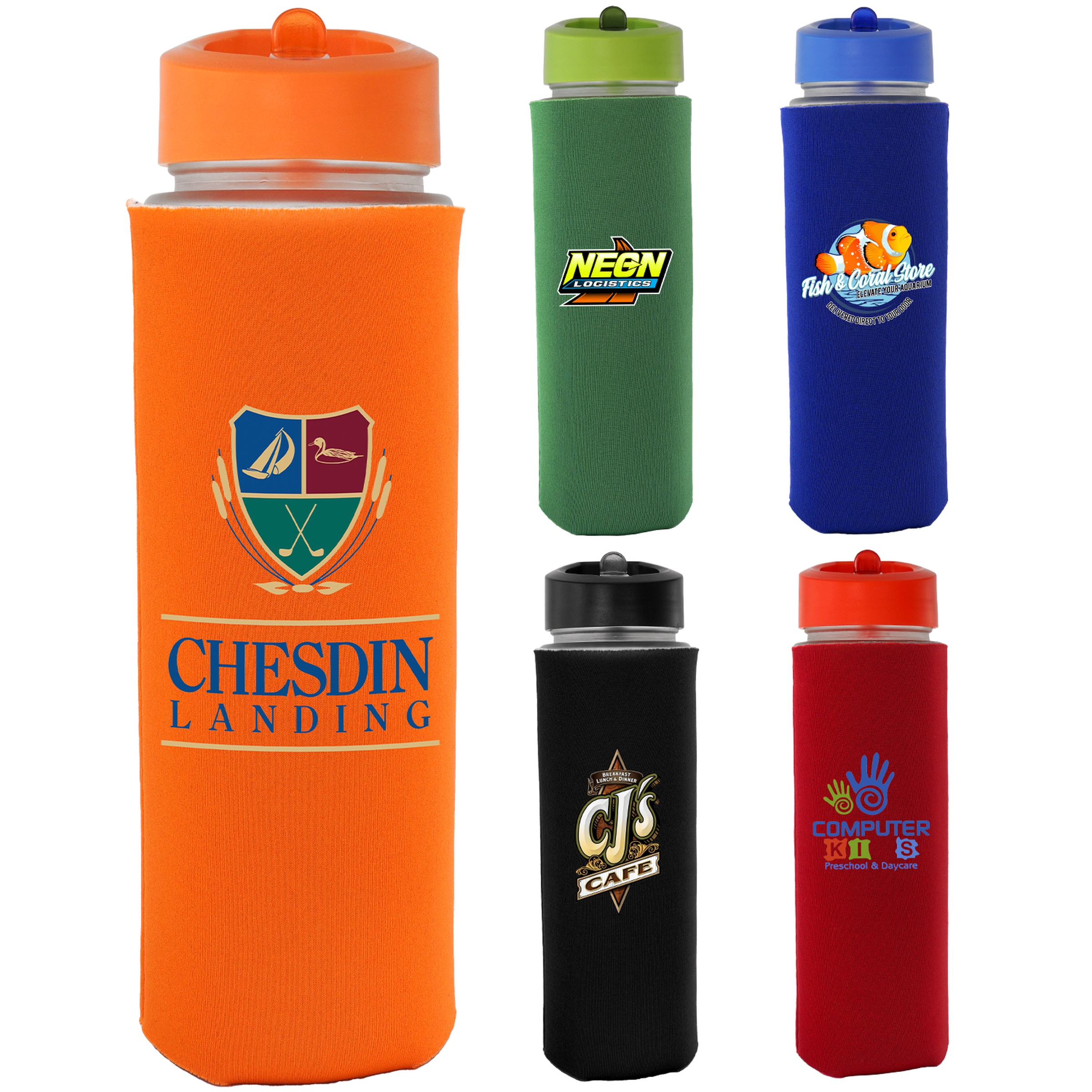 Pop Up 22 oz. Frosted Glass Sleeve Bottle 1