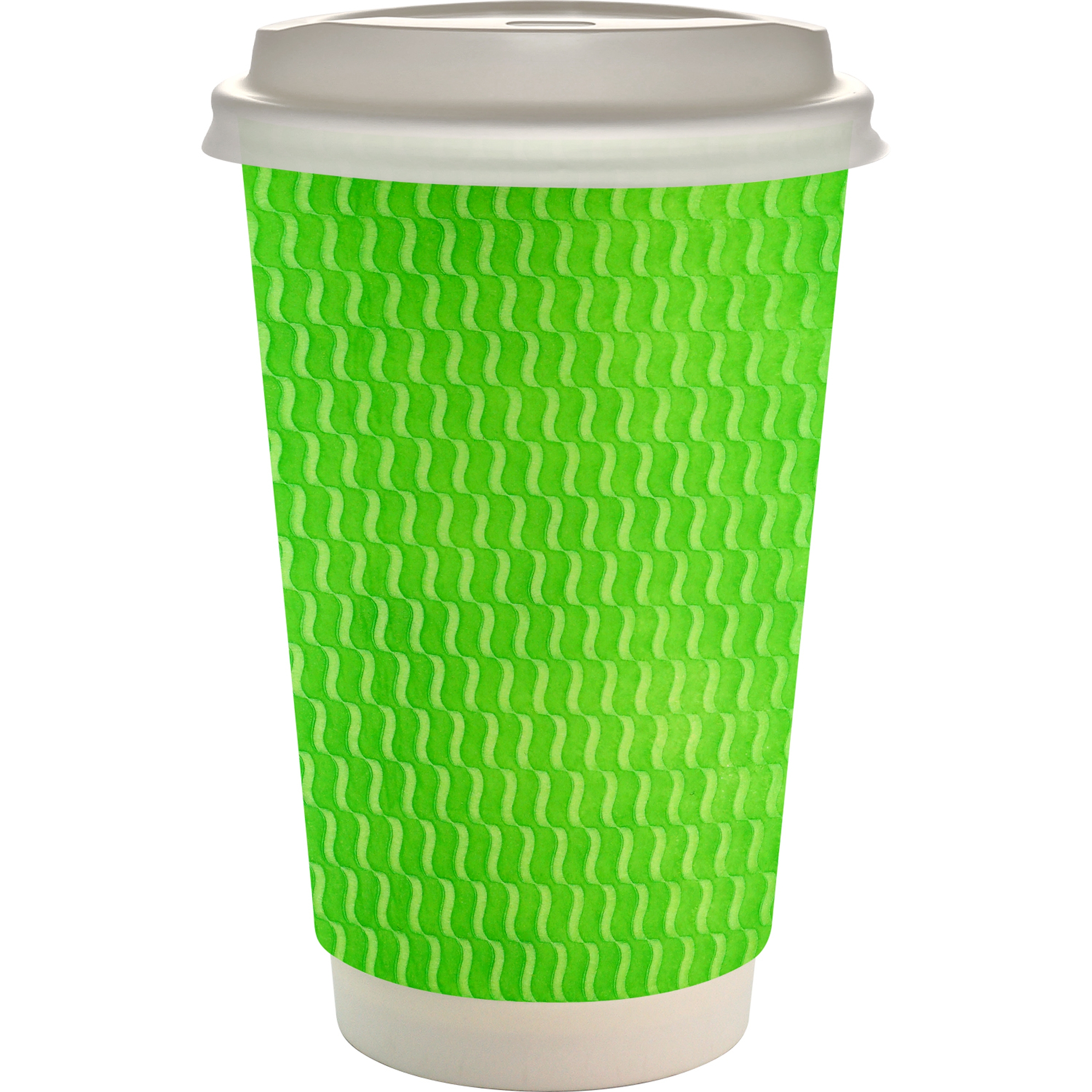 16 oz. Full Color Wave Paper Cup With Lid 1