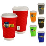 16 oz. Full Color Wave Paper Cup With Lid 1 16 oz. Full Color Wave Paper Cup With Lid 1