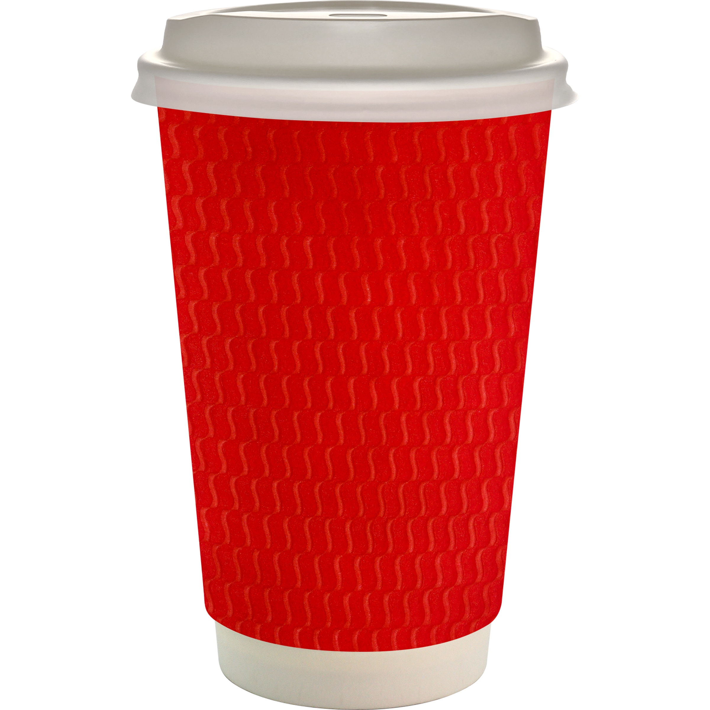 16 oz. Full Color Wave Paper Cup With Lid 1