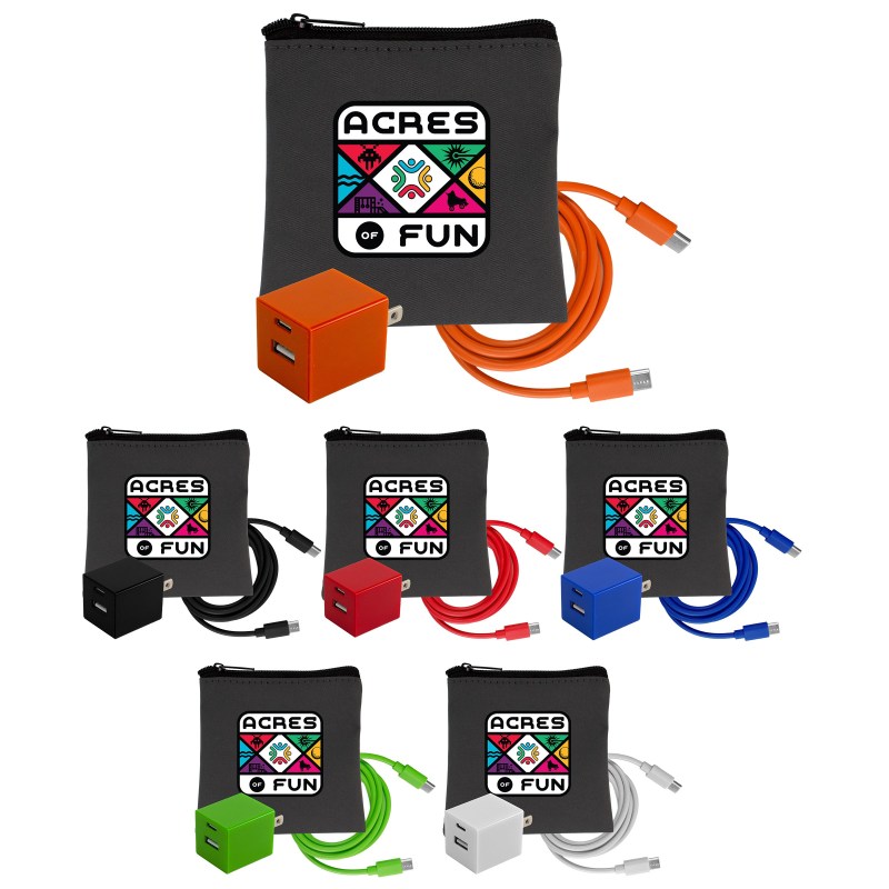 Gray Executive A+C to C Cable & Wall Set 1 Gray Executive A+C to C Cable & Wall Set 1