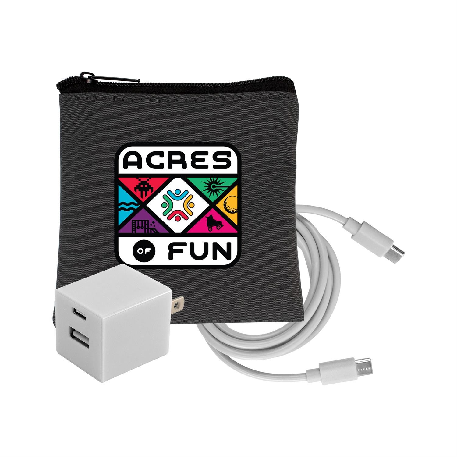 Gray Executive A+C to C Cable & Wall Set 1