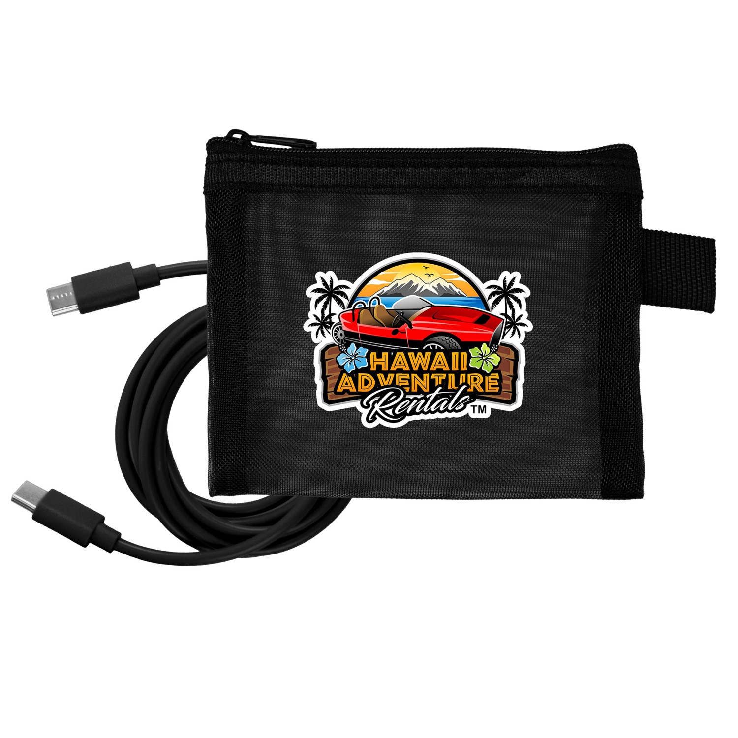 Recycled Mesh 4' C to C Cable Pouch 1