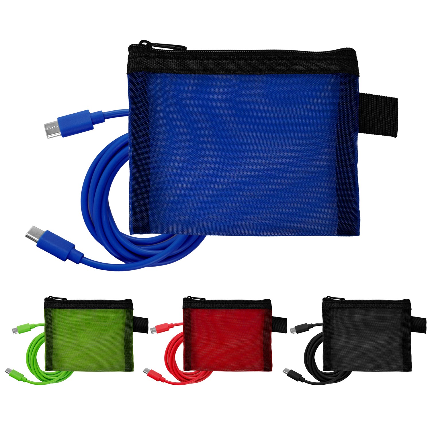 Recycled Mesh 4' C to C Cable Pouch 1